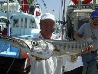 Mostrando una barracuda